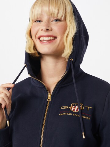 GANT Zip-Up Hoodie in Blue