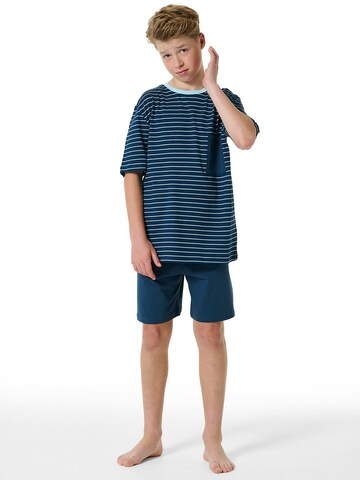 SCHIESSER Shorty ' Nightwear ' in Blau: Vorderseite