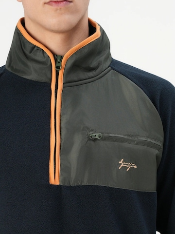 Denim Project Between-season jacket ' DP Combined Half Zip ' in Blue