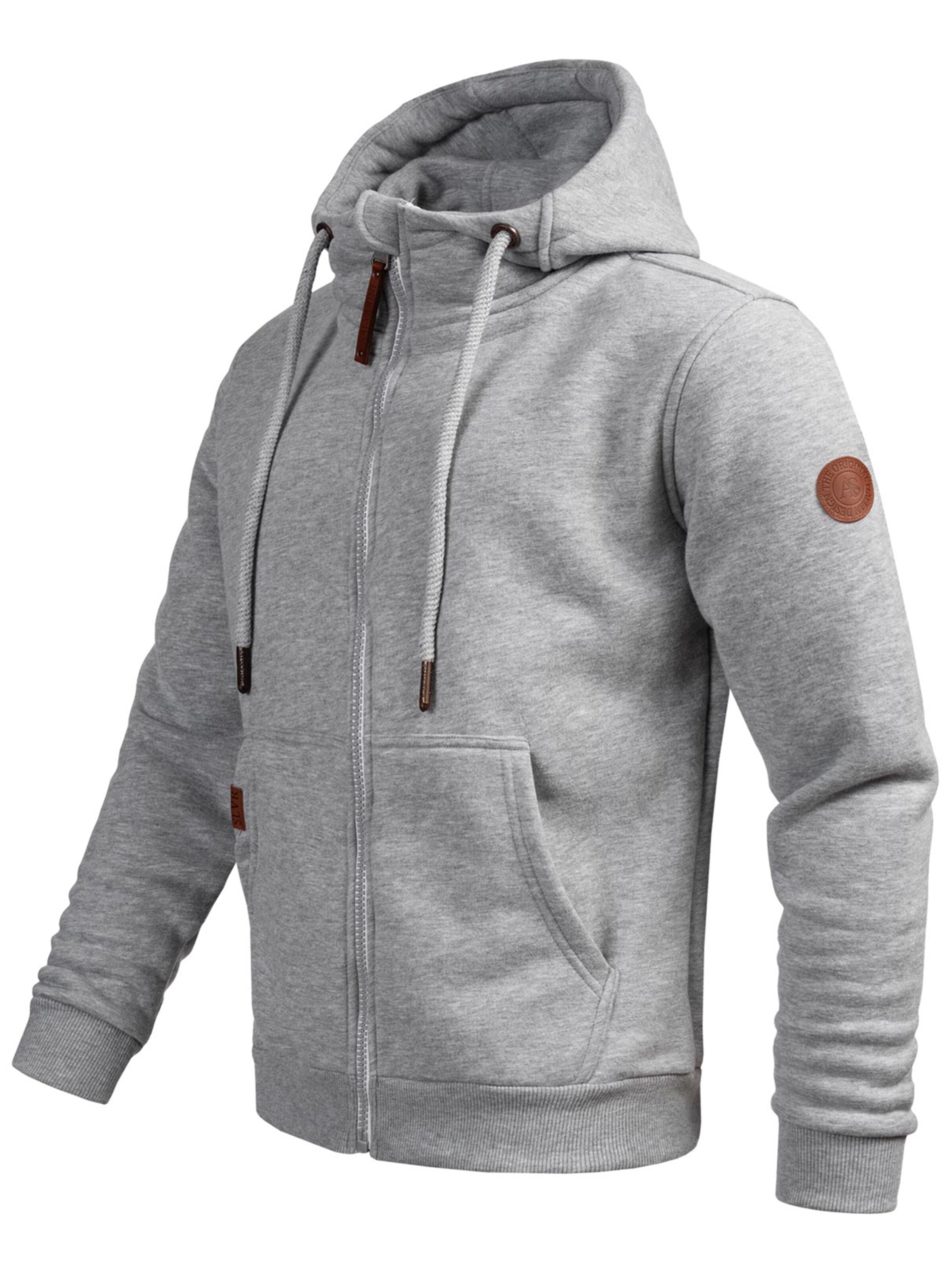 Alessandro Salvarini Sweat jacket 'Geenio' in Grey