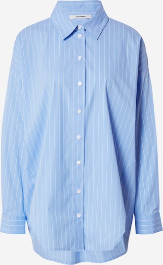 Oval Square Bluse 'Smith' in hellblau / weiß, Produktansicht