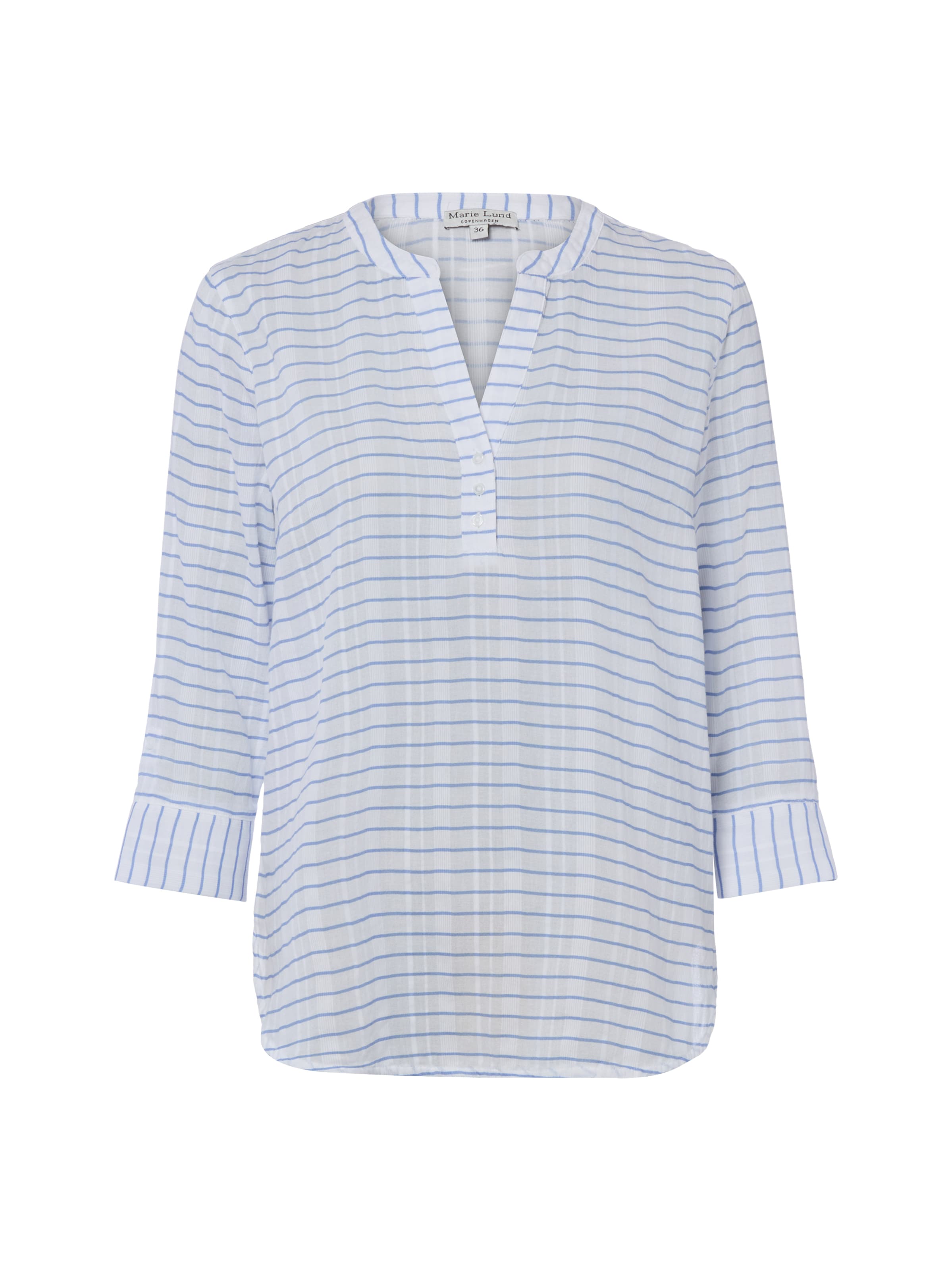 Marie Lund Blouse in Blauw: voorkant