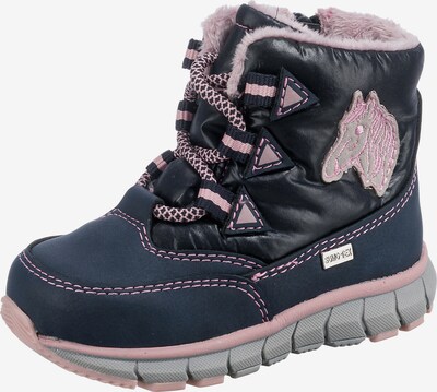 Be Mega Boots in Navy / Light pink / Black, Item view