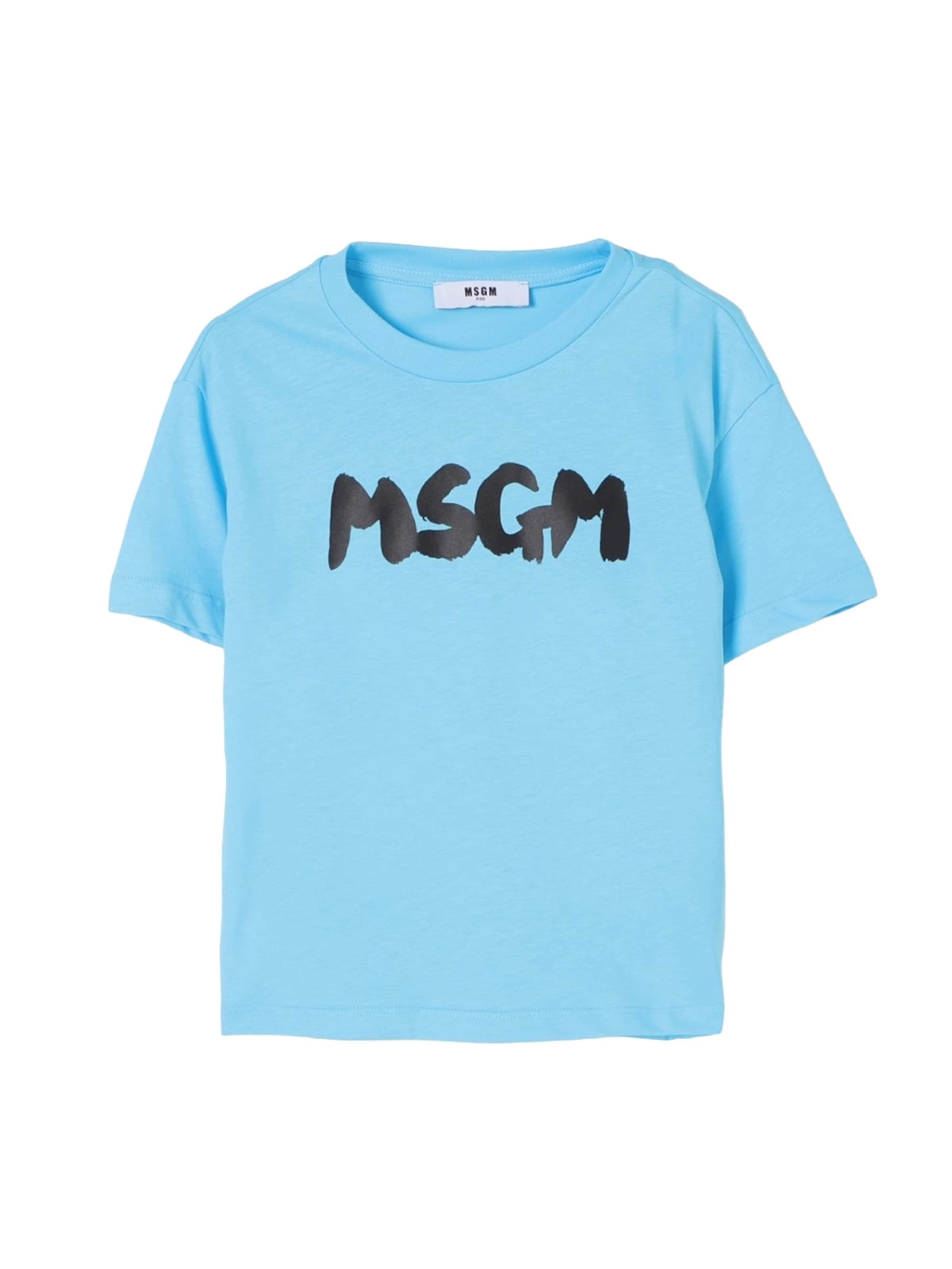 Maglietta di MSGM in blu: frontale