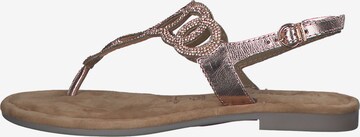 TAMARIS T-bar sandals in Bronze