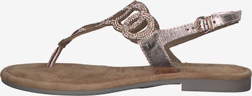 TAMARIS T-Bar Sandals in Bronze