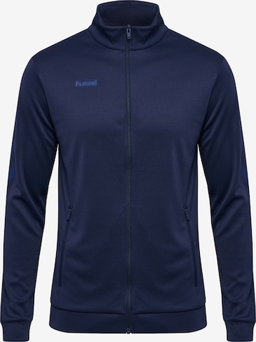 Veste de survêtement Hummel en bleu : devant