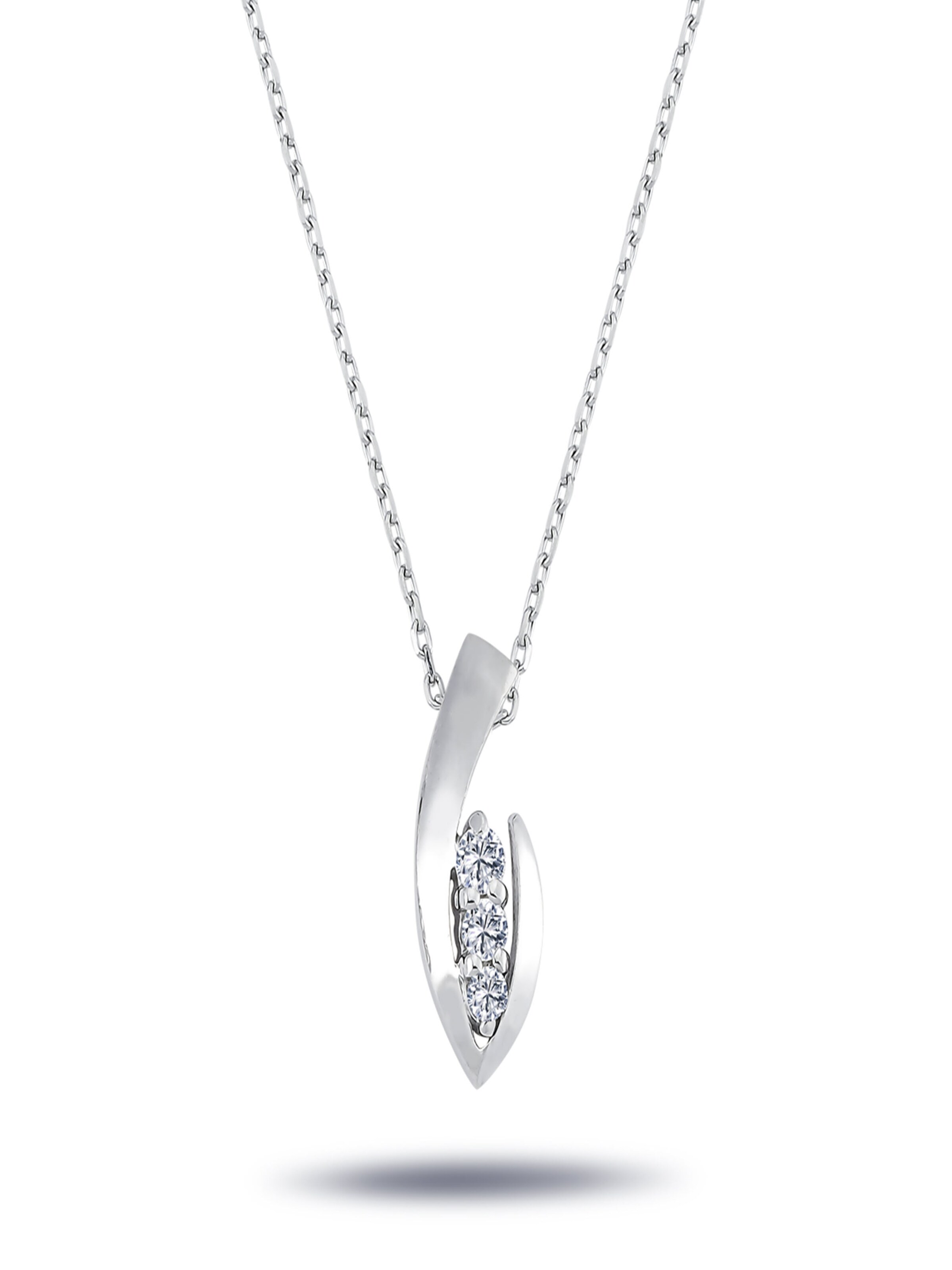 EinStein Diamant Kette‌‌ in Silber: Vorderseite