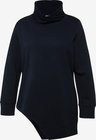 Ulla Popken Sweatshirt in Blauw: voorkant