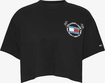 Tommy Jeans T-Shirt in blau / weinrot / schwarz / weiß, Produktansicht