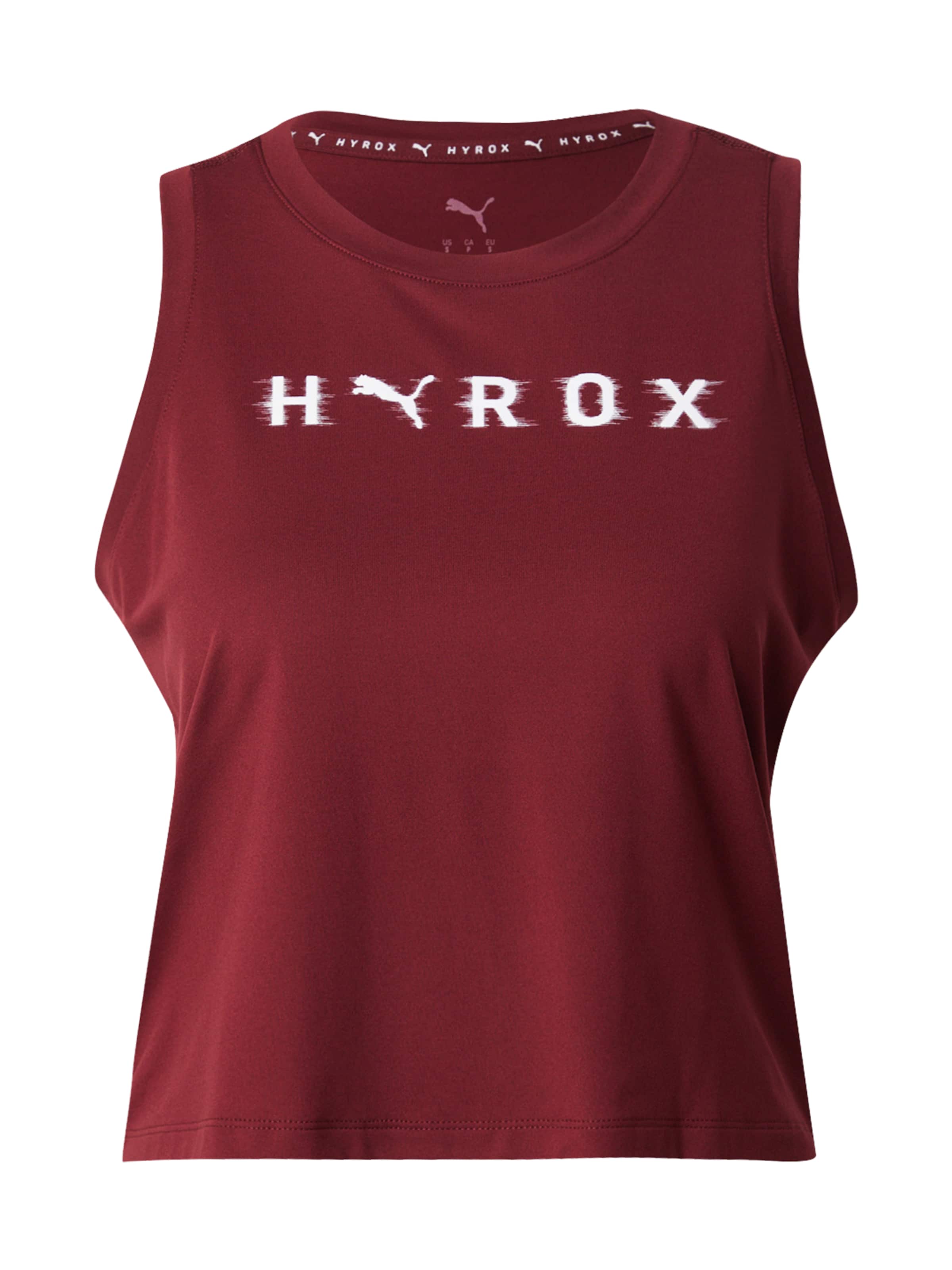 PUMA Спортивный топ 'Puma x Hyrox Cloudspun' в Красный: спереди