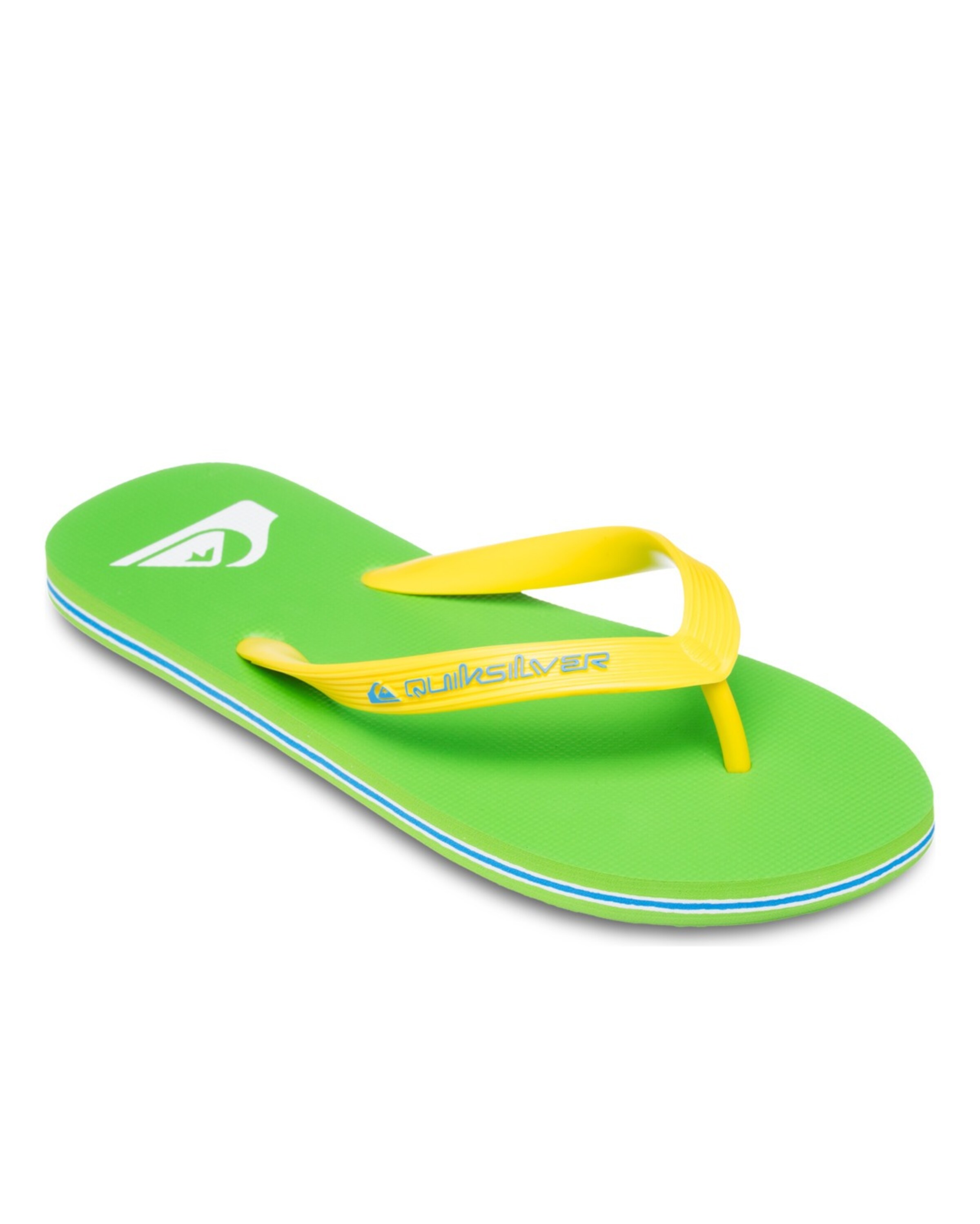 QUIKSILVER Teenslippers 'Molokai Core' in de kleur Geel / Groen / Wit, Productweergave
