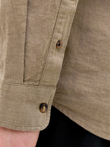 JACK & JONES Regular fit Overhemd 'JJESummer' in Bruin