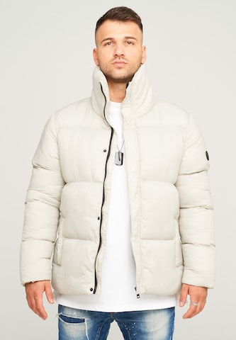 behype Winter Jacket 'BHJEFFREY' in White: front