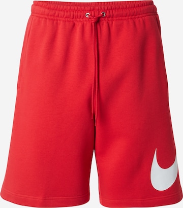 Pantalon 'CLUB' Nike Sportswear en rouge : devant