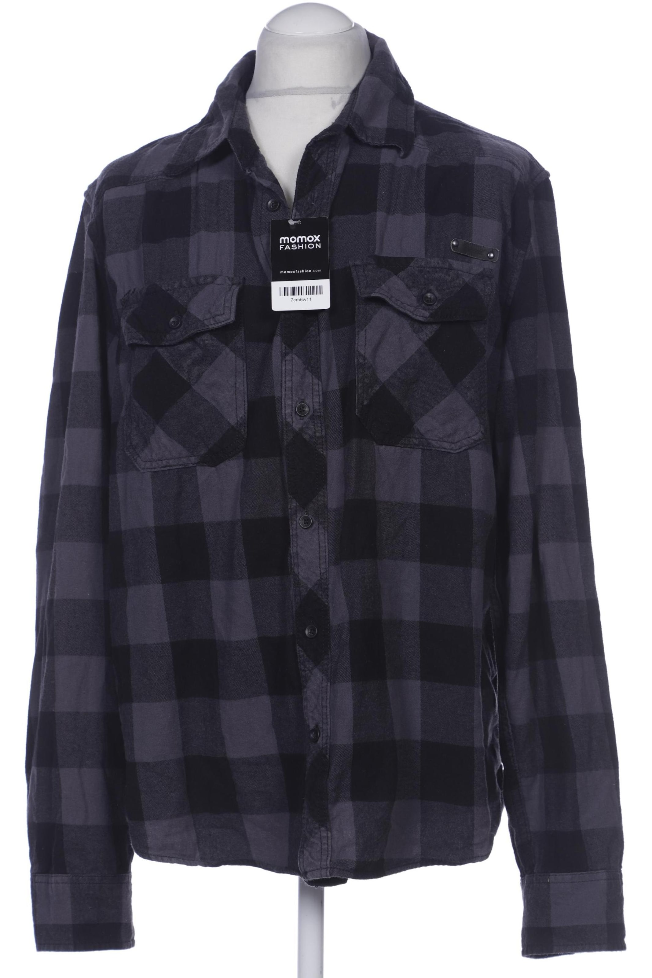 Brandit Button Up Shirt in XL in Blue: front