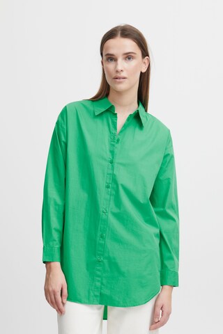 Camicia da donna 'Gamze' di b.young in verde: frontale