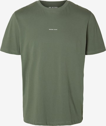 Maglietta 'ASPEN' di SELECTED HOMME in verde: frontale