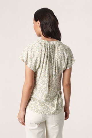 SOAKED IN LUXURY - Blusa 'Marian' em bege