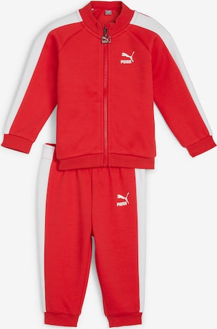 PUMA - Ropa para correr 'T7 ICONIC' en rojo: frente