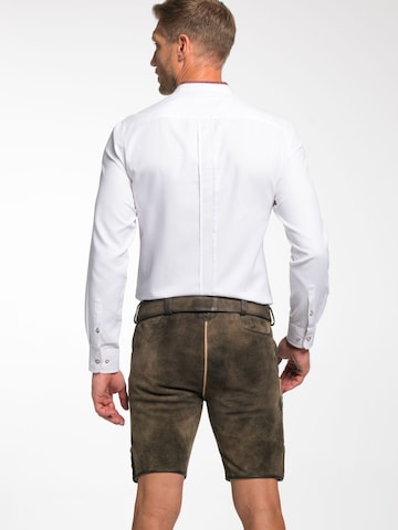 SPIETH & WENSKY Slim fit Klederdracht overhemd 'Eisenach' in Wit