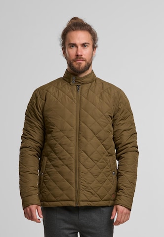 INDICODE JEANS Between-Season Jacket 'Dorosk' in Green: front