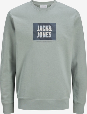 JACK & JONES Sweatshirt 'JJHudson' in Green: front