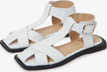 CESARE GASPARI Strap Sandals in White