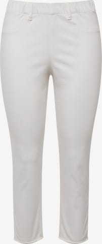 Ulla Popken Skinny Broek in Wit: voorkant