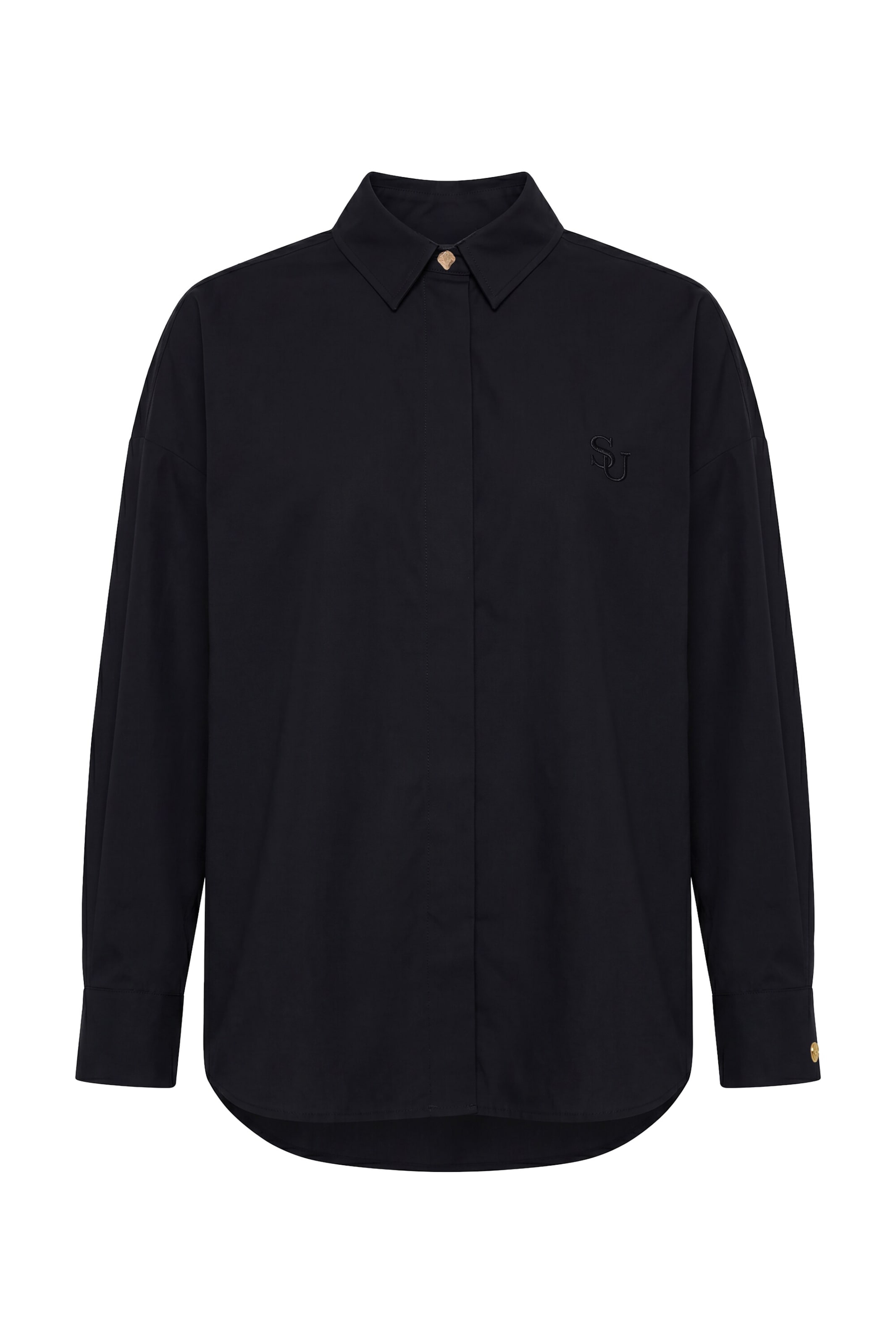 Studio Untold Blouse in Black: front