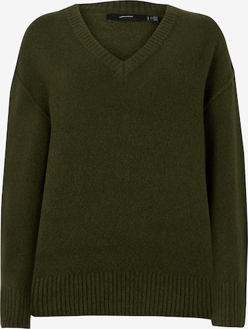 VERO MODA Sweter 'VMILSE' w kolorze zielony: przód