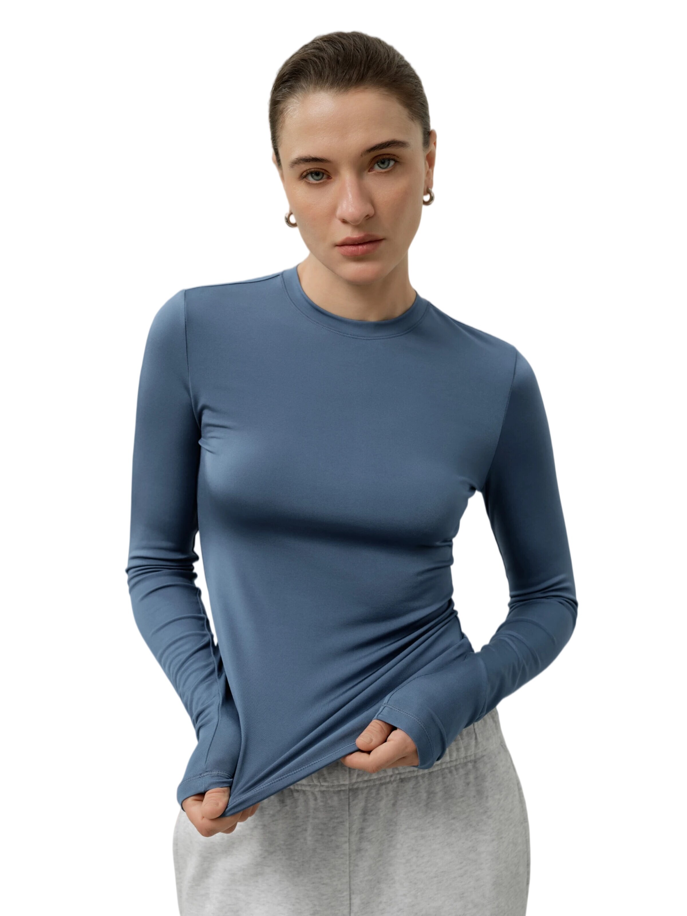 Lilysilk - Camiseta 'Seide Breeze Jersey Sensibles Top' en azul