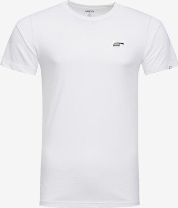 Mikon Shirt 'Messer' in Wit: voorkant