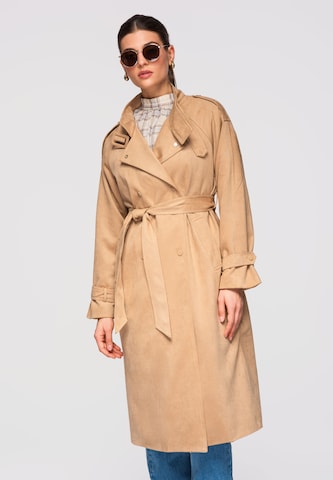 Ombre Tussenmantel in Bruin