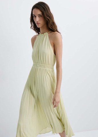 MANGO Kleid 'Bow' in Grün