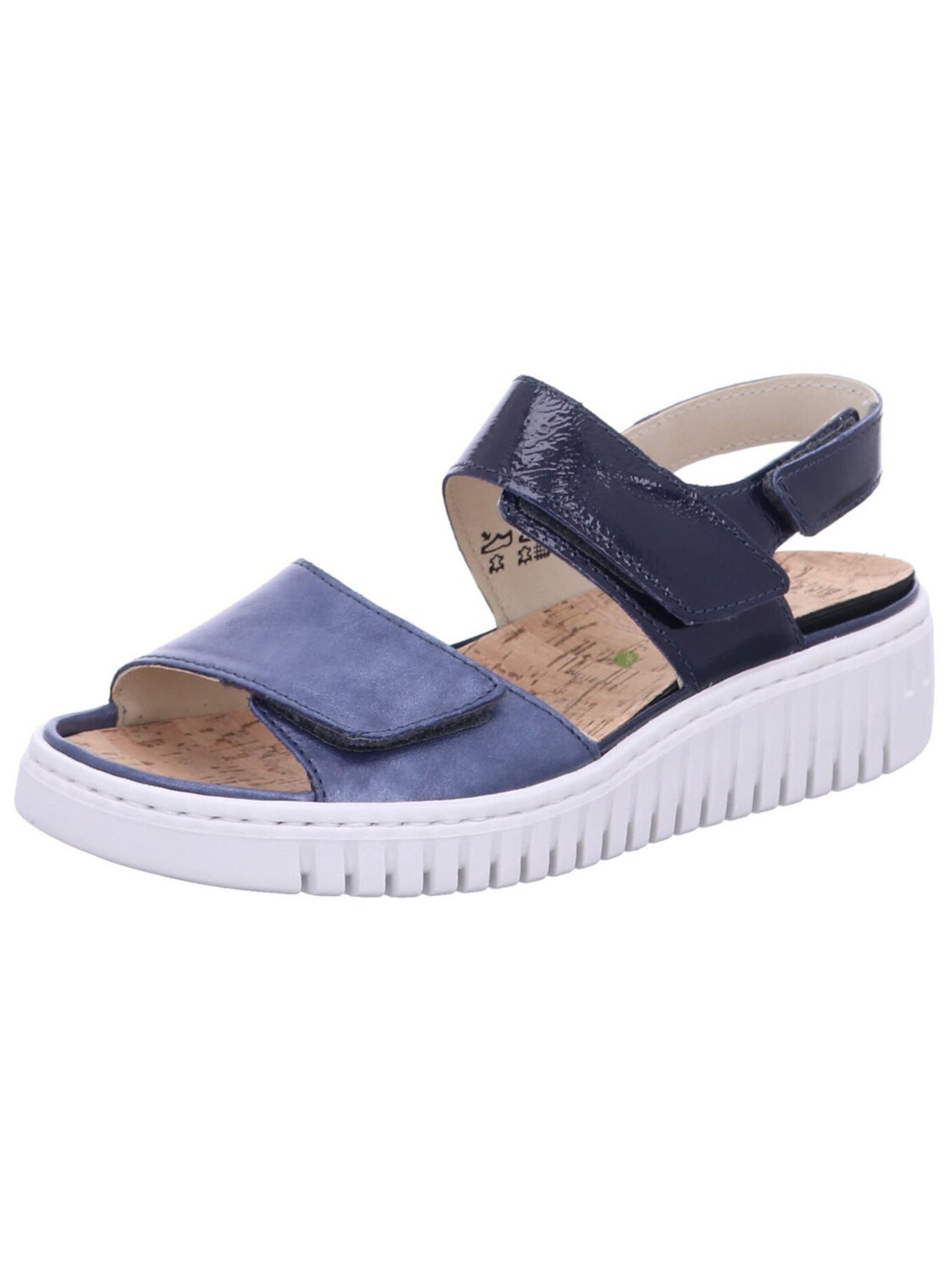 Sandales WALDLÄUFER en bleu : devant