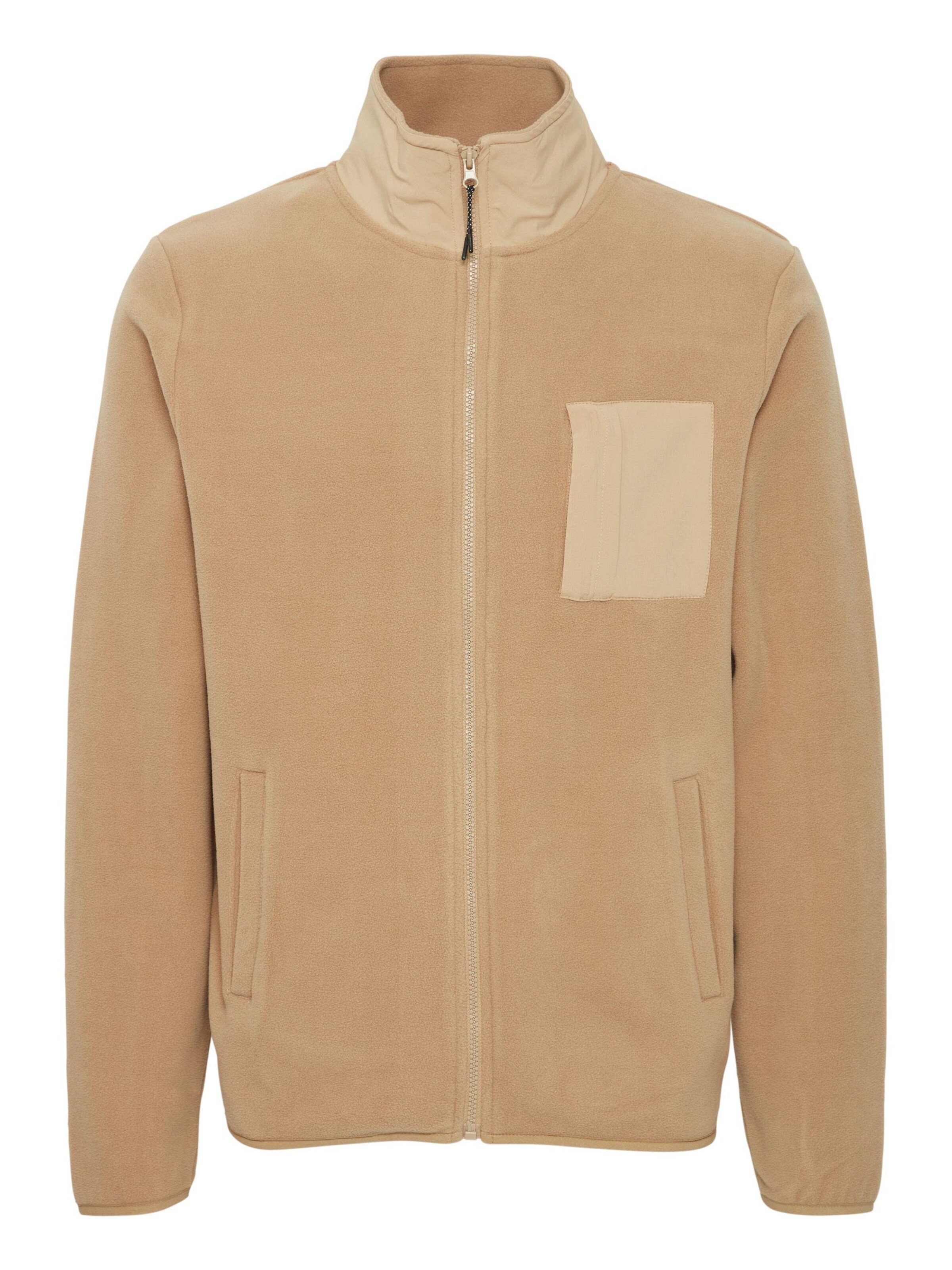 Veste en polaire ' BHBROOKS Sweatshirt zipp thru ' BLEND en marron : devant