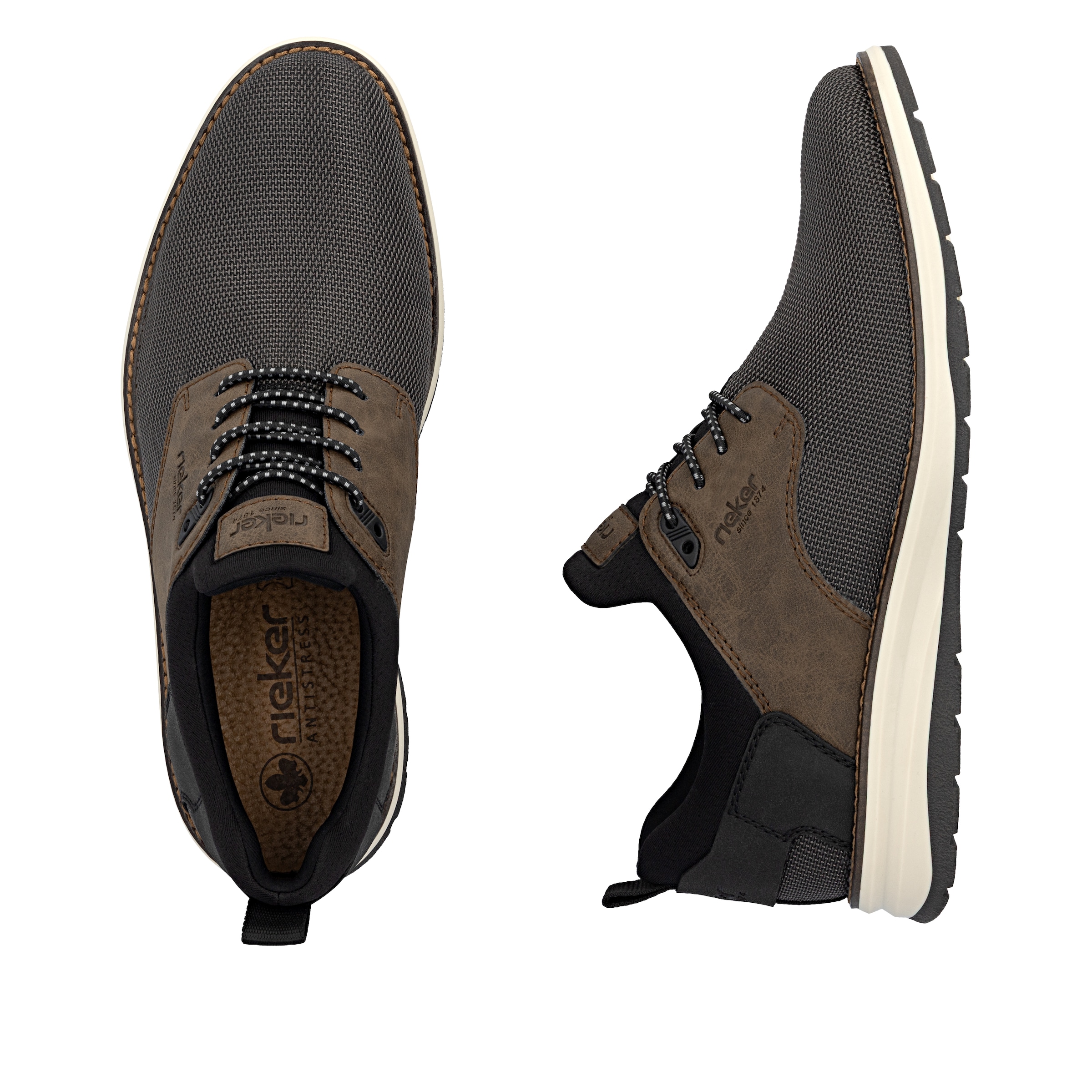 Chaussure de sport à lacets Rieker en marron