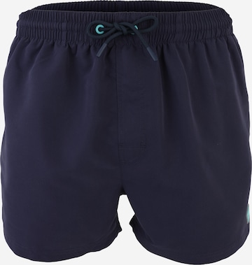 GUESS Шорти за плуване в синьо: отпред