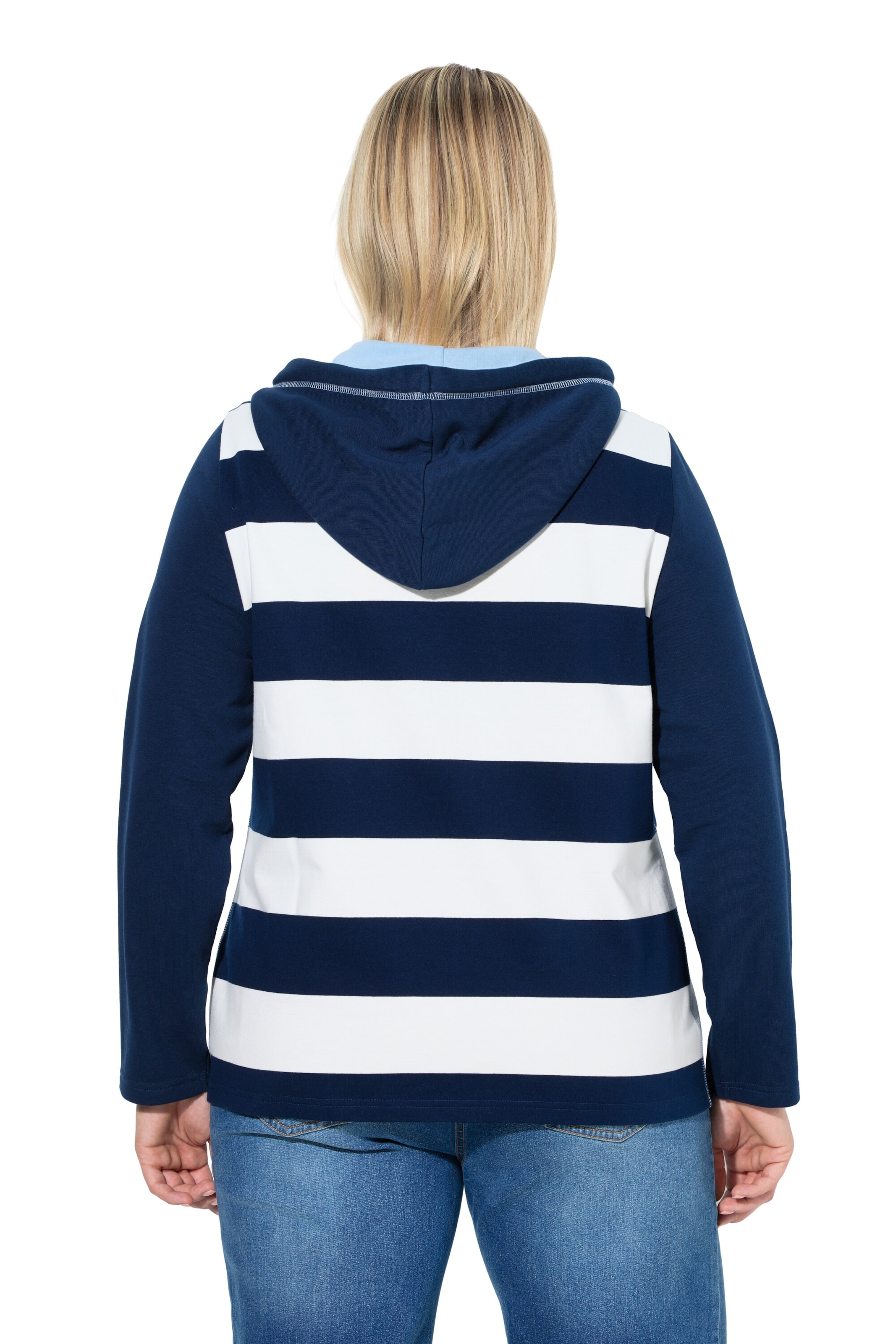 Ulla Popken Sweatjacke in Blau