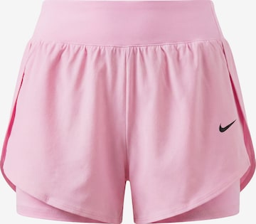 Regular Pantalon de sport NIKE en rose : devant