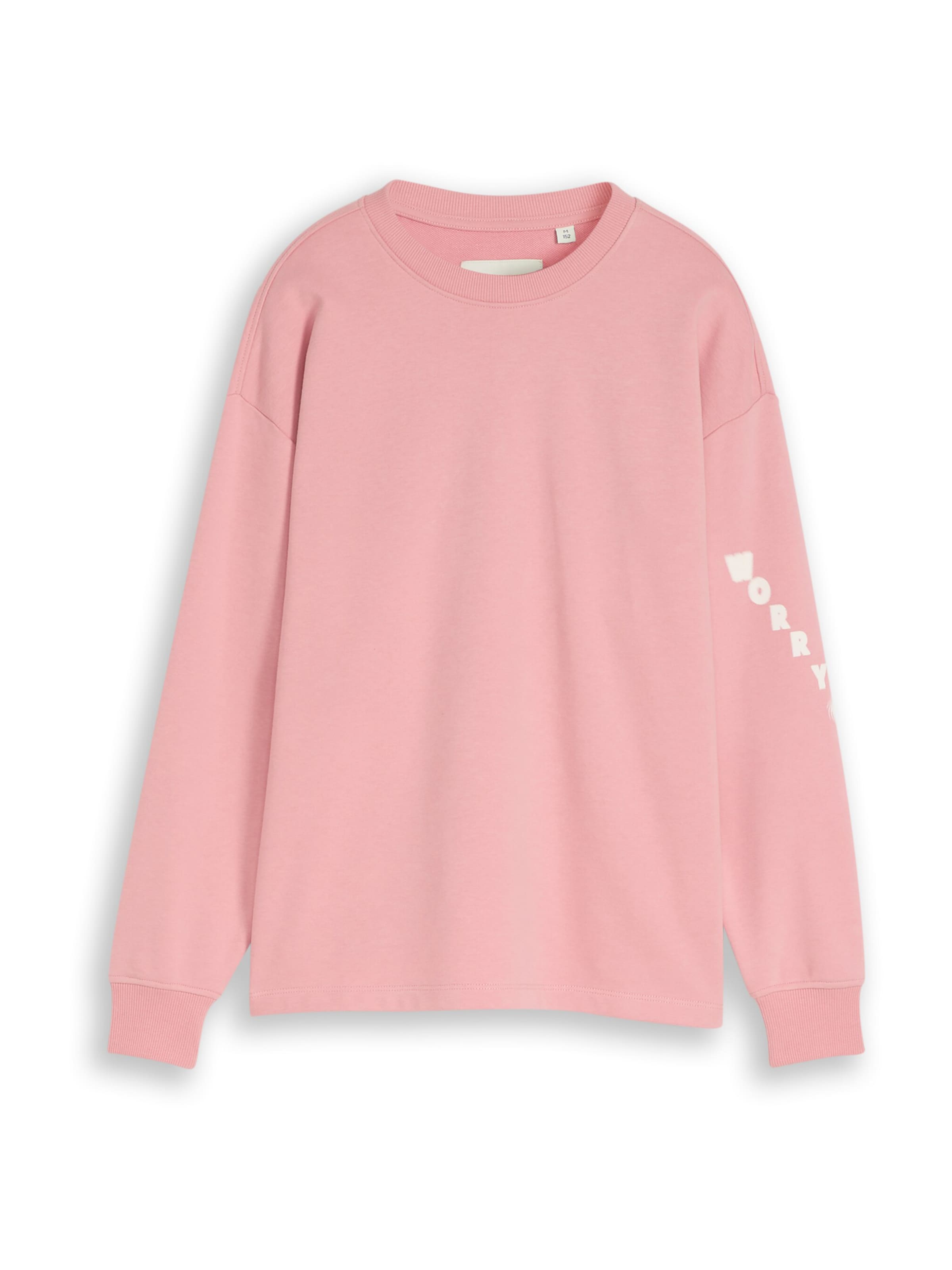 TOM TAILOR Sweatshirt in Pink: front