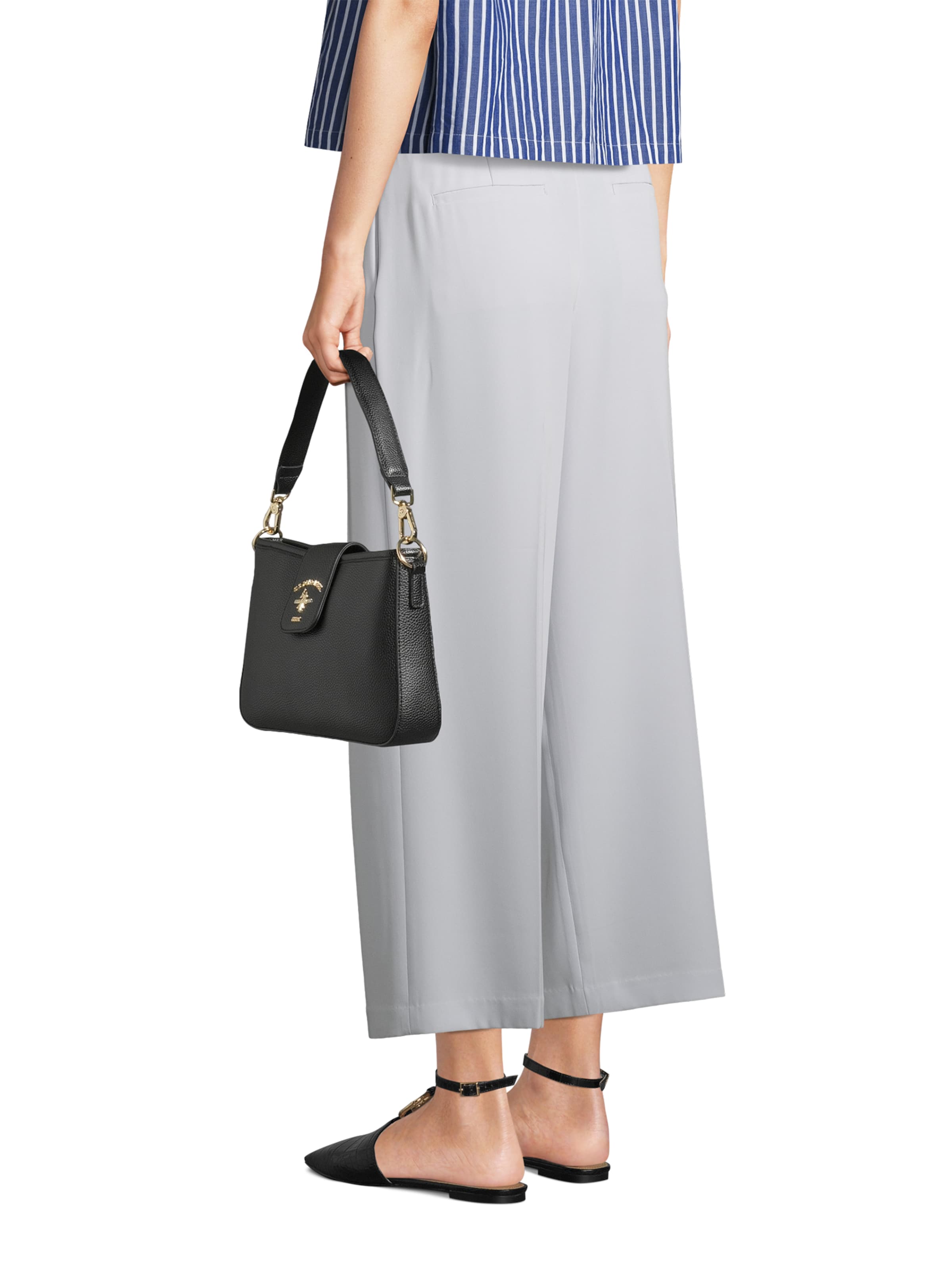 Borsa a mano 'Stanford' di U.S. POLO ASSN. in nero: frontale