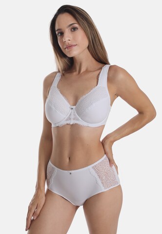 sassa T-shirt Bra 'SOFTLY COTTON' in White