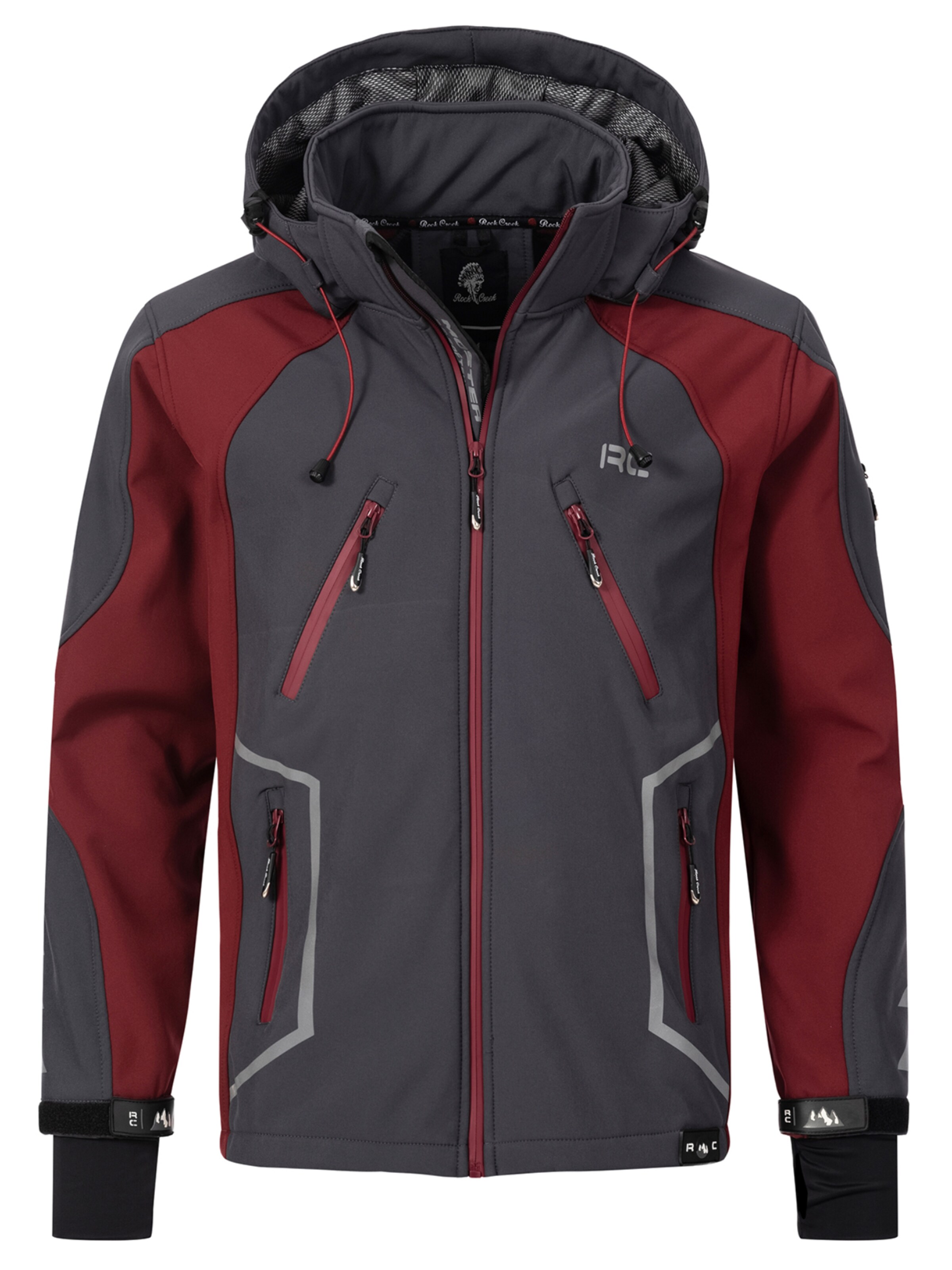 Rock Creek Outdoor jacket in Grey: front