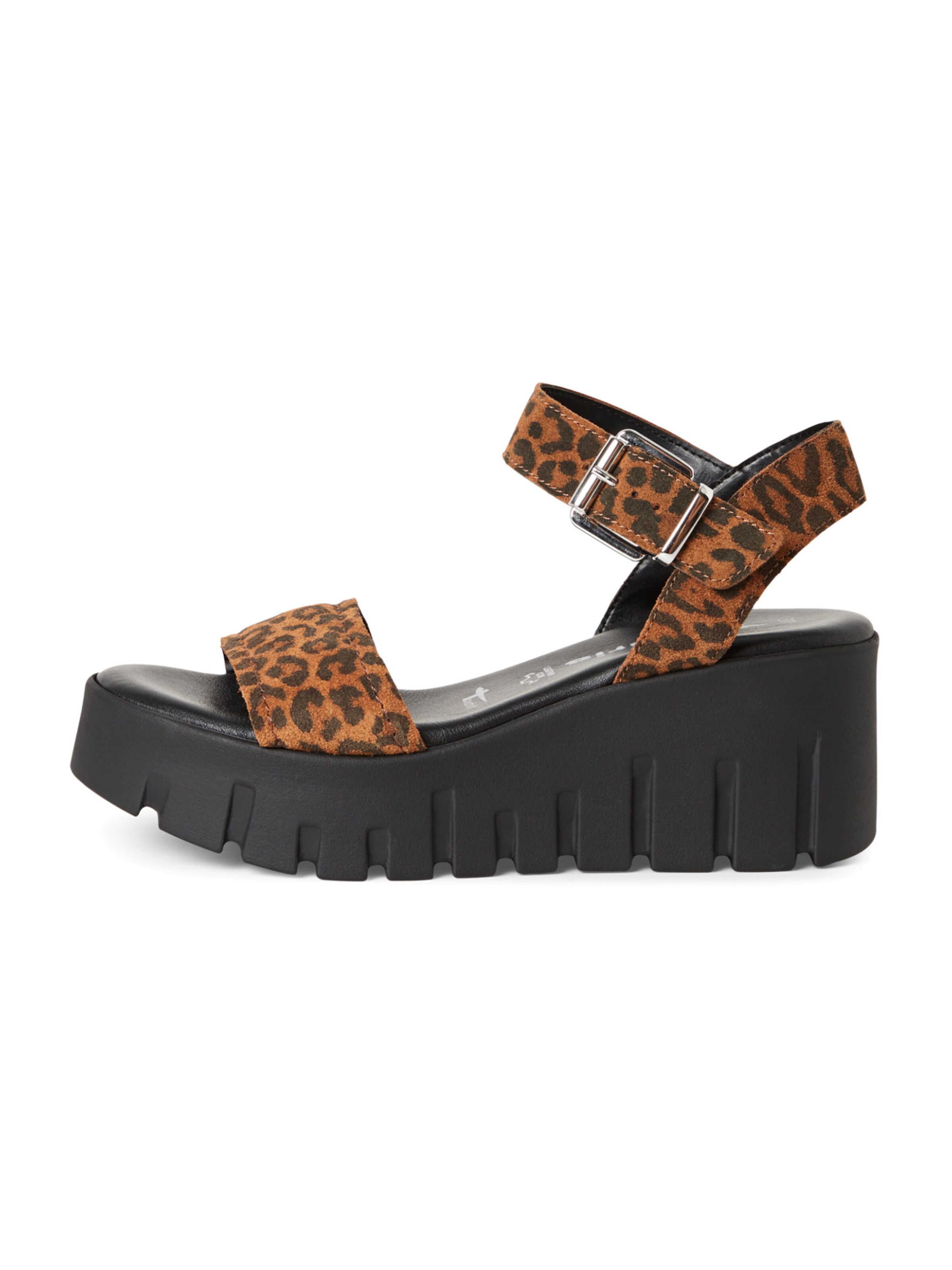 Tamaris Páskové sandály – hnědá