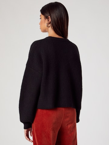 ABOUT YOU x MOGLI Knit Cardigan 'Florence' in Black