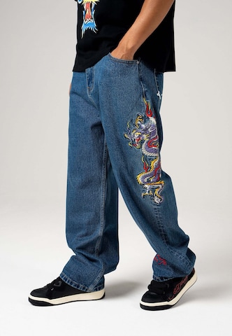 Ed HardyLoosefit Traperice - plava boja