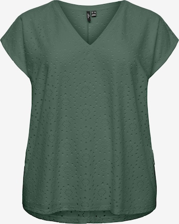 Chemisier 'VMCTassa' Vero Moda Curve en vert : devant
