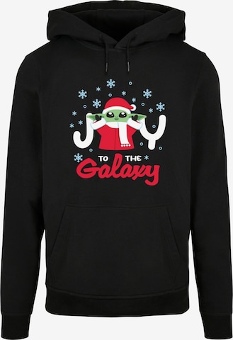ABSOLUTE CULT Sweatshirt 'The Mandalorian - Joy To The Galaxy' in Zwart: voorkant